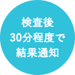 来店後30分程度
